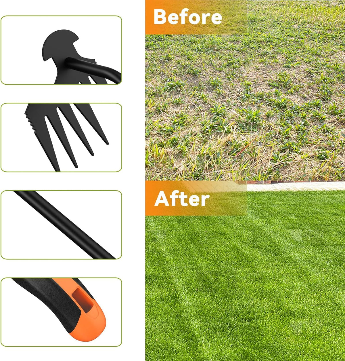 Weed Puller Tool,Portable Garden Hand Tool for Weed Removal,2024 New Garden Weeder Tool Stainless
