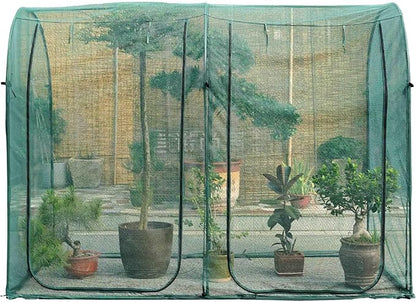Poray Large Tunnel 8.2'x4' Plant Netting Cover, 6FT Tall Crop Cage Tomato Netting,Pest Guard Cover