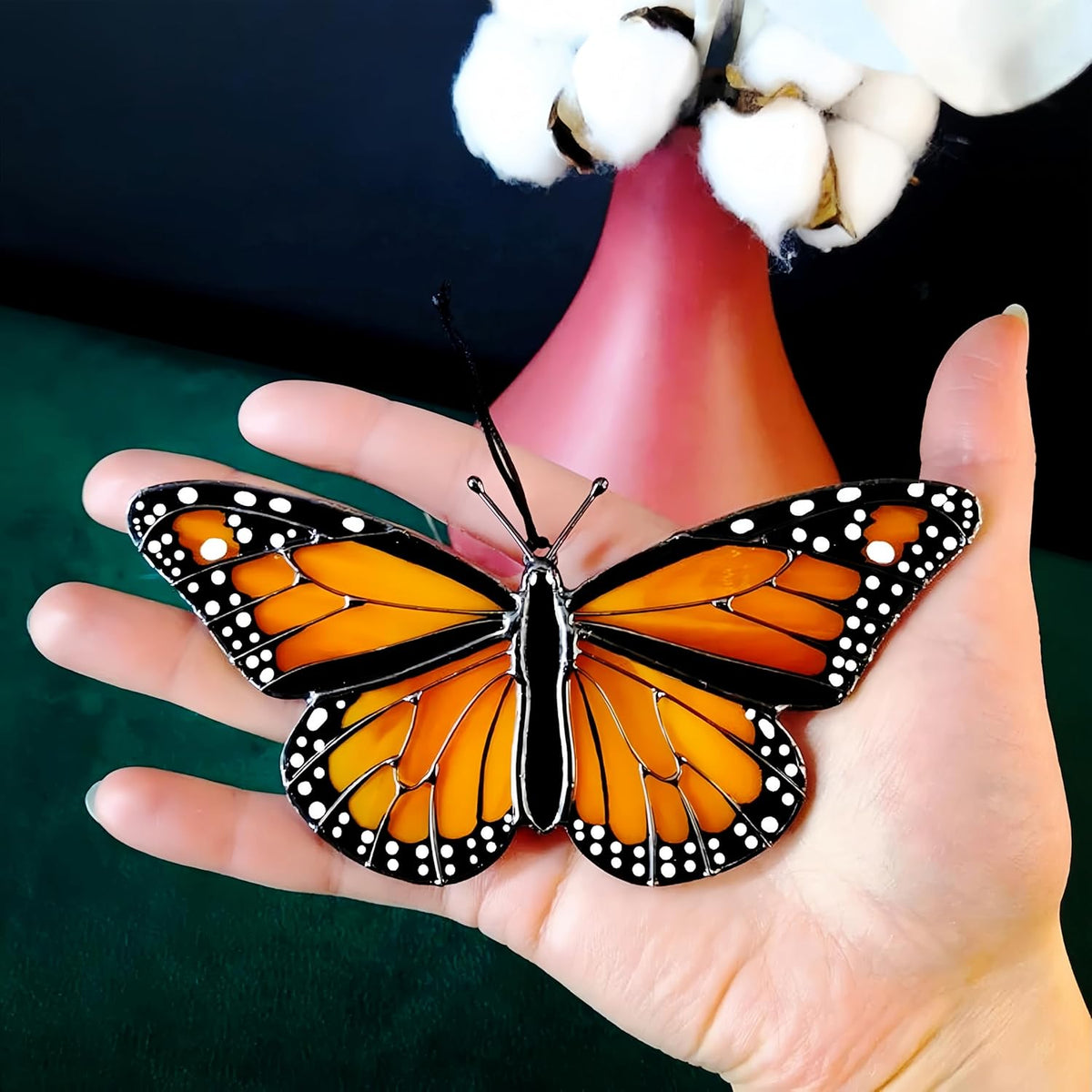 2024 New Handmade Stained Glass Butterfly Suncatcher, Sun Catcher Hanging for Car, Butterfly
