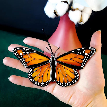 2024 New Handmade Stained Glass Butterfly Suncatcher, Sun Catcher Hanging for Car, Butterfly