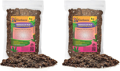 Gardenera Madagascar Palm Plant Potting Soil - All-Natural Blend for Thriving Palms - Boosts Root