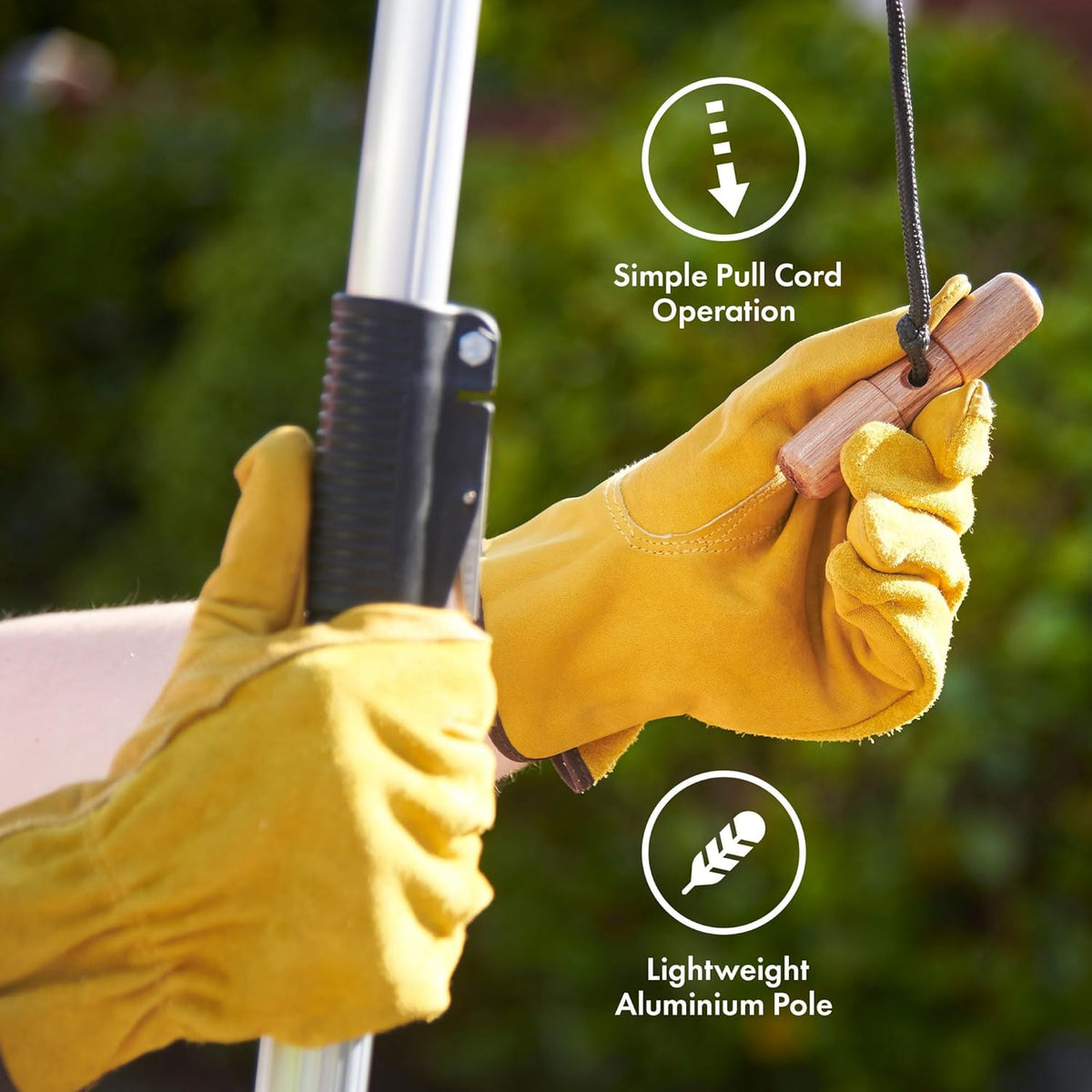 VonHaus Telescopic Tree Pruner & Lopper 2 in 1 – Long Reach 3.3m Cutter, Retractable & Extendable