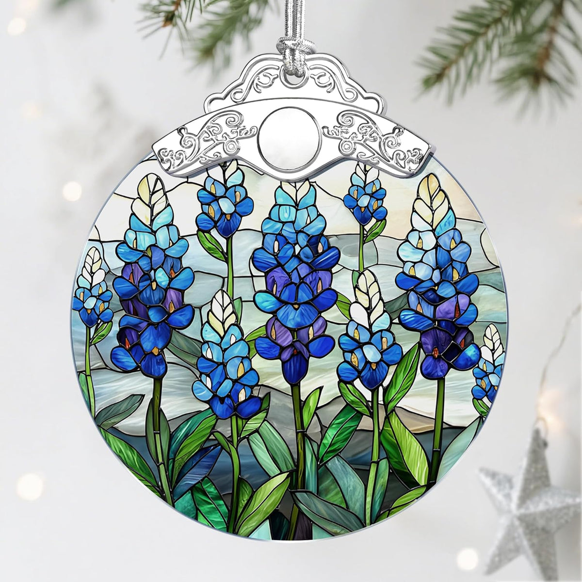 Stained Glass Ornament, Christmas Ornaments, Christmas Decorations for Tree, Holiday Ornament