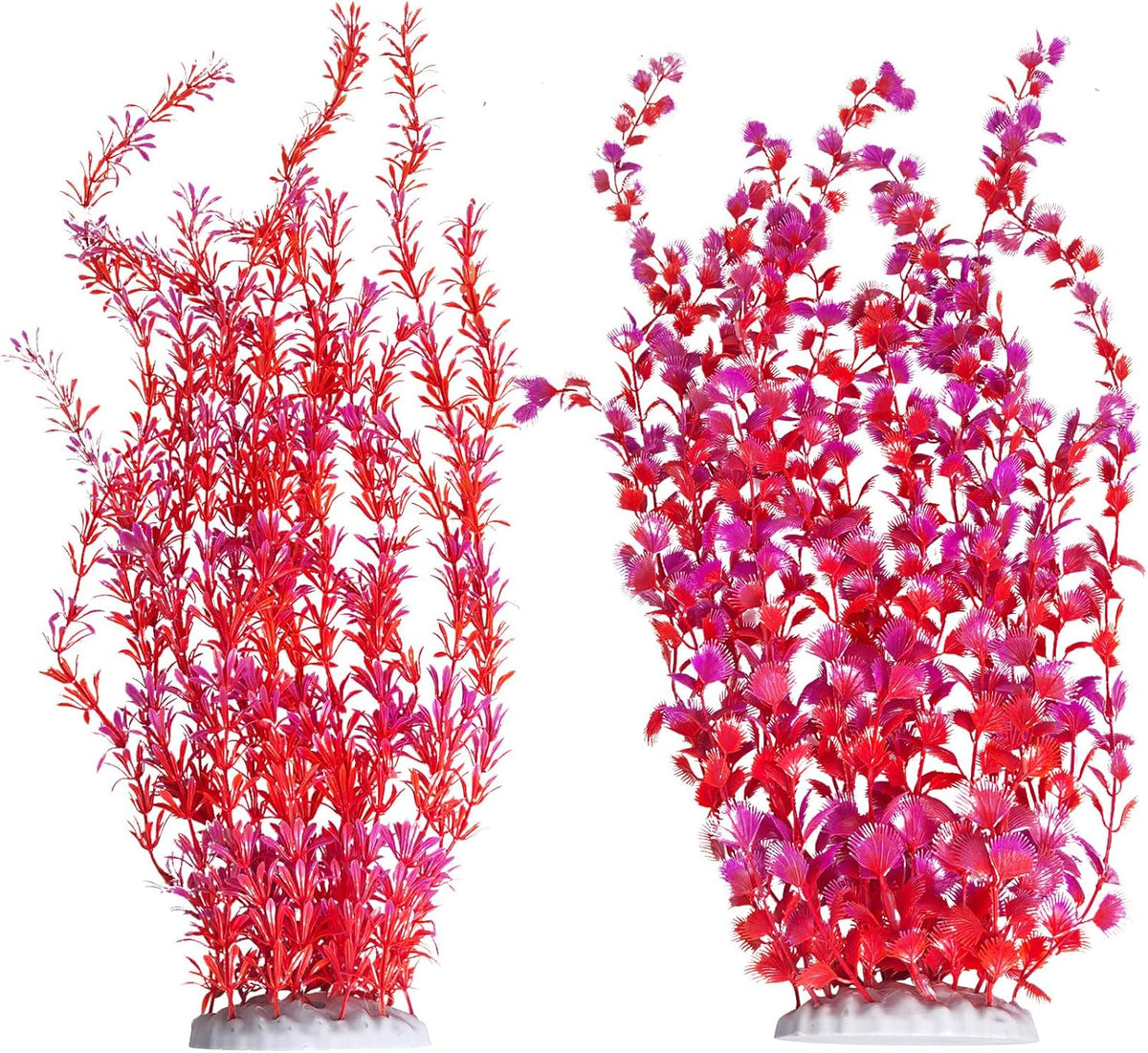 Hamiledyi Aquarium Plastic Plants Aquarium Decor Artificial Fish Tank Plants,Tall Fish Tank