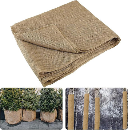 Burlap Plant Cover & Landscape Fabric - 40" x 12ft Roll - Natural Burlap for Weed Barrier, Frost