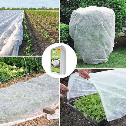 Plant Covers Freeze Protection,10Ft x 30Ft 1.0 oz/yd² Reusable Floating Row Cover, Freeze
