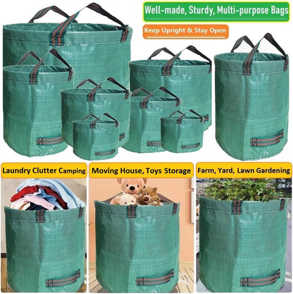 Professional 3-Pack 80 Gallons Lawn Garden Bag Leaf Waste Bags (D26, H33 inches) with Coated