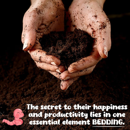 WWJD Worms-10lb Worm Bedding for Nightcrawlers and Red Wigglers (Worms Not Included)-Vermicompost