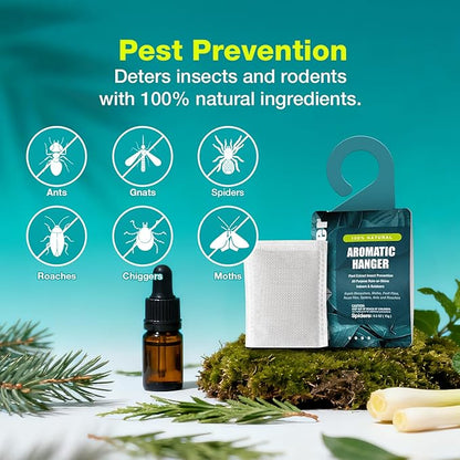 EcoVenger Pest Control Aroma Hanger 10-Pack Natural Peppermint/Cedar/Lemongrass Insect Repellent