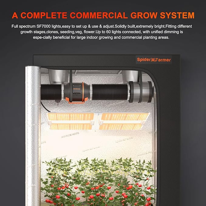 SPIDER FARMER SF7000, Samsung LM301B Diodes Led Grow Light, Full Spectrum Plant Grow Light, 650W