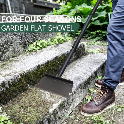 Garden Cleaning Shovel, Ice Scraper, 59 Inch Adjustable Handle Heavy Duty Garden Tool