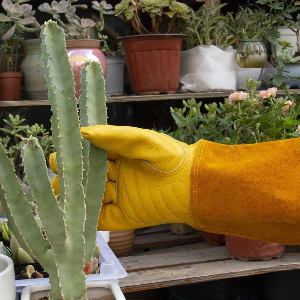 Acdyion Gardening Gloves for Women/Men Rose Pruning Thorn & Cut Proof Long Forearm Protection