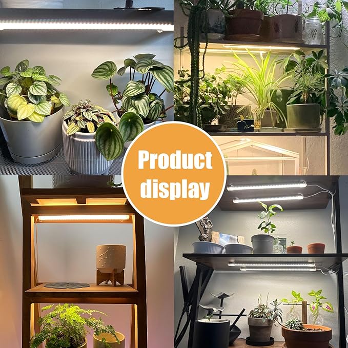LED Plant Grow lamp, 3500K Full Spectrum Growing Light Strips for Indoor Small Plants with 3/9/12H