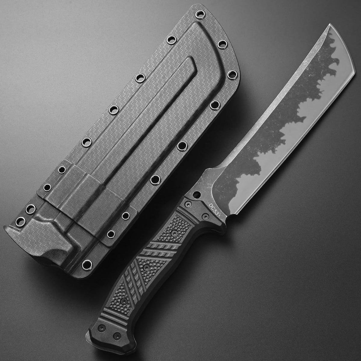 GTK1 Fixed Blade Knife DC53 Steel Blade Nylon Fiberglass Handle Full Tang EDC Tool Knifes for