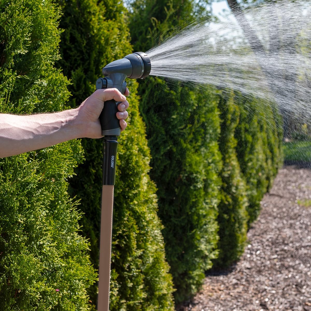 Flexzilla Colors Lead-In Garden Hose 5/8in. x 10ft., Lightweight All-Weather Water Hose, Durable