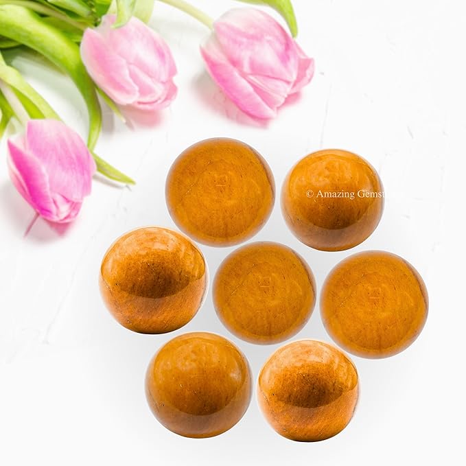 Amazing Gemstone Yellow Jasper Crystal Ball - 1 Inches Crystal Sphere Meditation Balls for