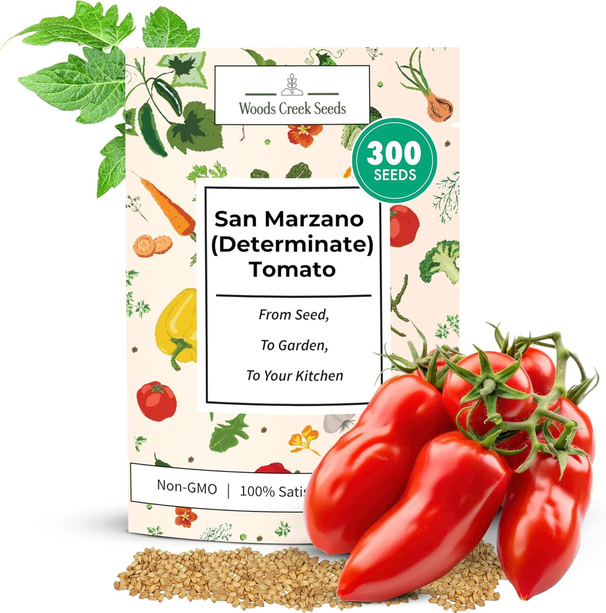 Woods Creek Seeds: San Marzano Tomato Seeds for Planting - Heirloom Tomato Seeds for Planting