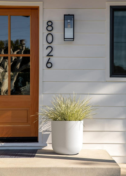 Veradek Mason Series Lima Planter - Round Planter for Indoor or Outdoor Porch/Garden | Made from