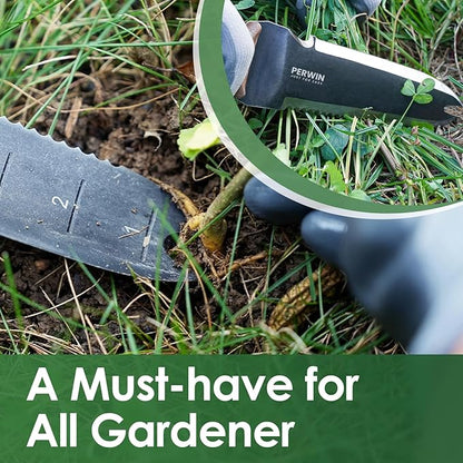Hori Hori Garden Knife, Garden Tools with Sheath for Weeding,Planting,Digging, 7" Stainless Steel