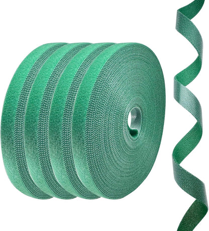 4 Rolls Plant Ties, Adjustable Garden Tape for Plant Twist Ties, Reusable Thicker Support for