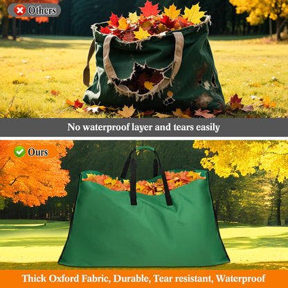 Leaf Bag for Collecting Leaves, 600D Oxford Cloth Collapsible Reusable Garden Yard Waste Tarp