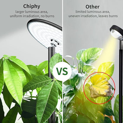 chiphy Grow Lights, 85" Full Spectrum Plant Light for Indoor Plants, 4/8/12H Timer, 40W Grow Lamp