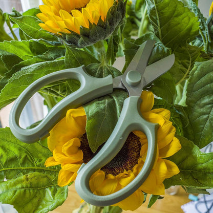 Leize Flower Scissors, Premium Thickened Stainless Steel Floral Shears, Strong Pruner for Flowers