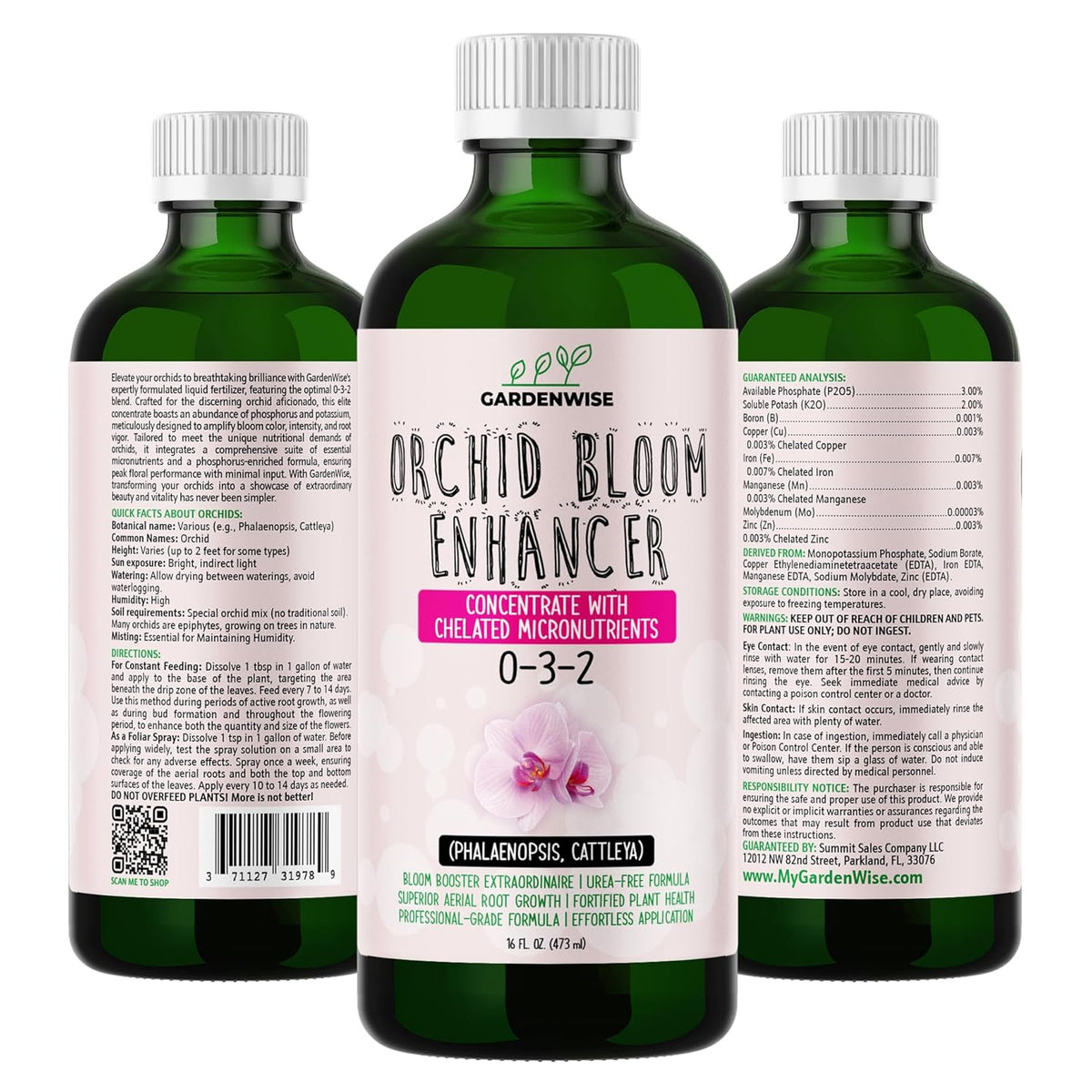 0-3-2 Giant Bloom: Orchid Bloom Enhancer - Orchid Bloom Booster - Orchid Food Fertilizer