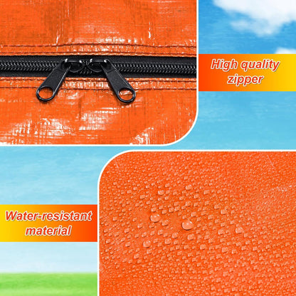4 Pcs 66 Gallon Large Moving Bags with Zipper and Handles Foldable Storage Duffle Bags Heavy Duty