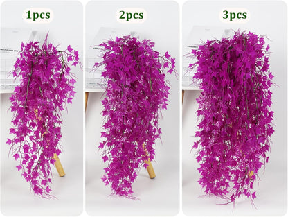 RECUTMS Fake Hanging Plants Artificial Ivy Leaf Faux Vine Plants Outdoor Artificial Hanging Plants