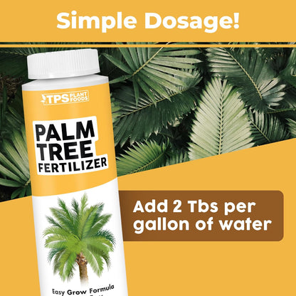 Palm Tree Fertilizer for All Palms and Ferns, Liquid Plant Food 8 oz (250mL)