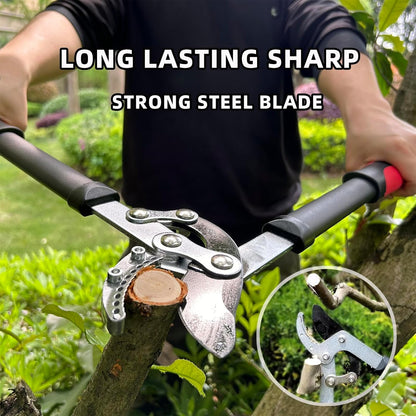 Lopper Heavy Duty Branch Cutter Tree Clippers with Compound Action, Chops Thick Branch Ease, Garden