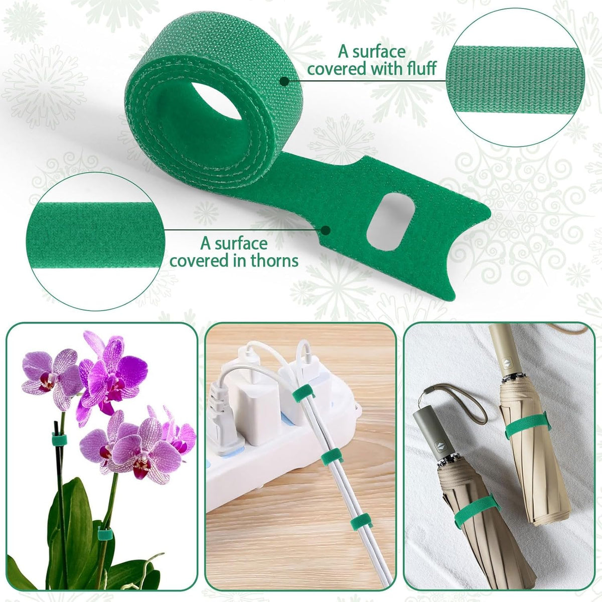 100 Pcs Christmas Garland Ties 12Inch Adjustable Holiday Garland Twist Ties for Holiday Christmas
