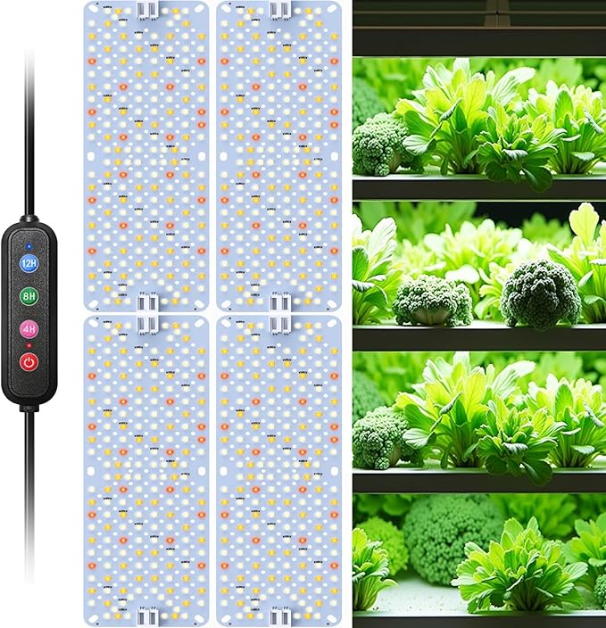Full Spectrum Grow Lights, 36W(Actual Power) Plant Grow Lights for Indoor Plants with Daisy Chain