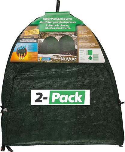 NuVue Products 22252 Winter Snow and Ice Covers for Plants, Shrubs, and Small Trees, Winter Shrub