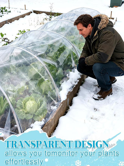Alphatool Greenhouse Cover Plastic Sheeting - 10 x 20 ft Plant Covers Freeze Protection, Frost