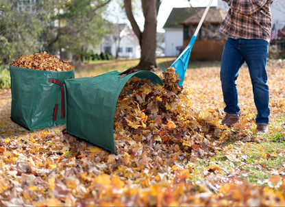 53 Gallon Garden Bags for Debris,2-Pack Yard Waste Bags,Large Dustpan-Type Lawn bags with Gardening