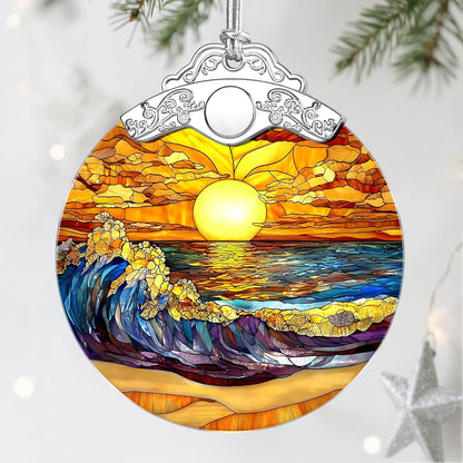 Stained Glass Ornament, Christmas Ornaments, Christmas Decorations for Tree, Holiday Ornament