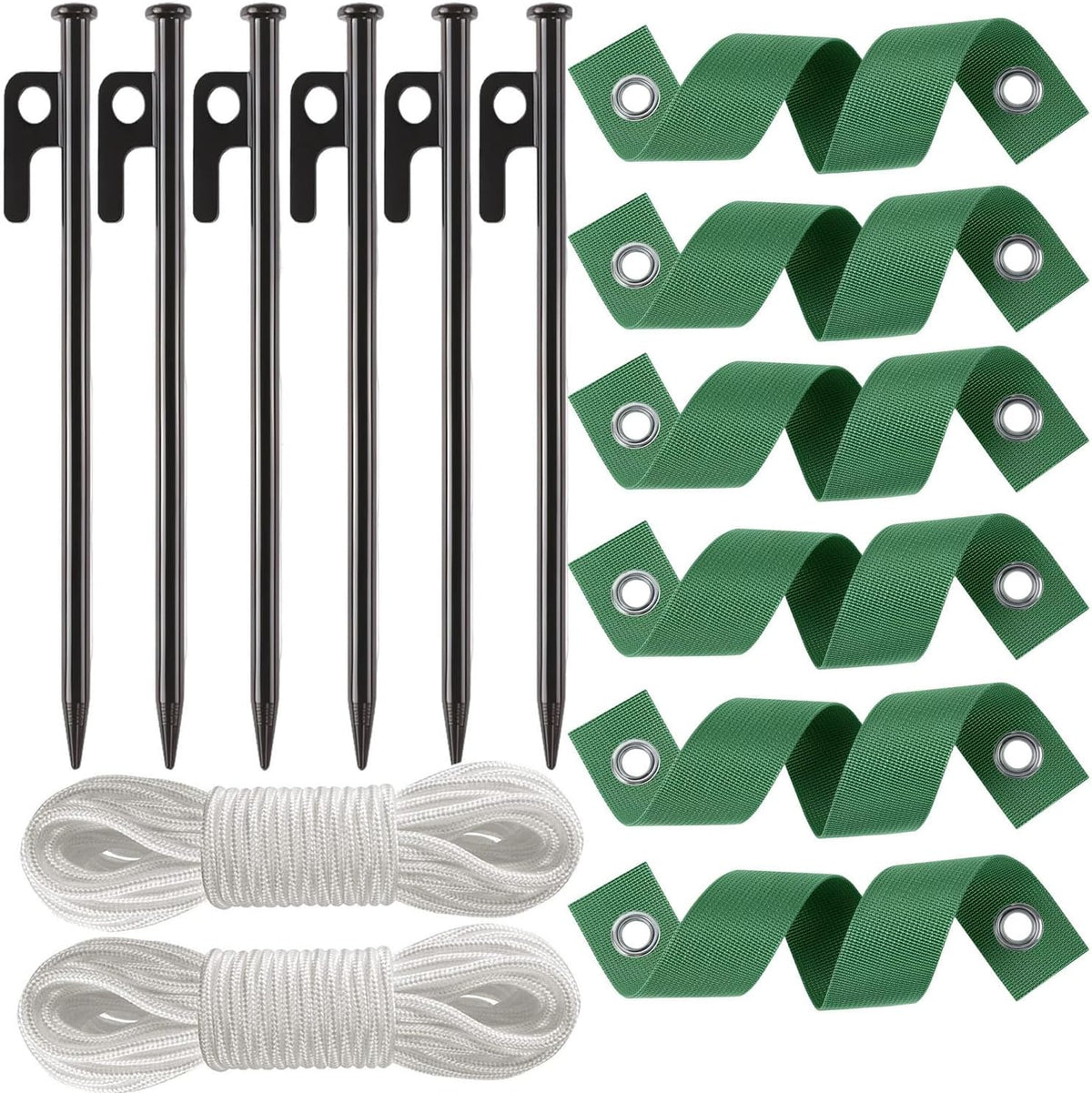 Heavy Duty Tree Stake Kits Steel Tree Stakes and Supports for Young Trees Against Bad Weather