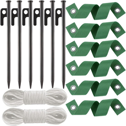 Heavy Duty Tree Stake Kits Steel Tree Stakes and Supports for Young Trees Against Bad Weather