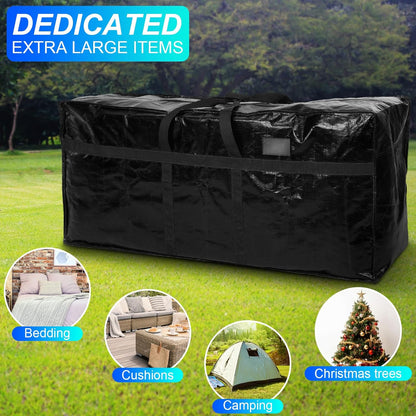 4 Pcs 66 Gallon Large Moving Bags with Zipper and Handles Foldable Storage Duffle Bags Heavy Duty