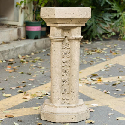 Decorative Roman Column Pedestal Column Plant Stand, Vintage European Style Classical Garden