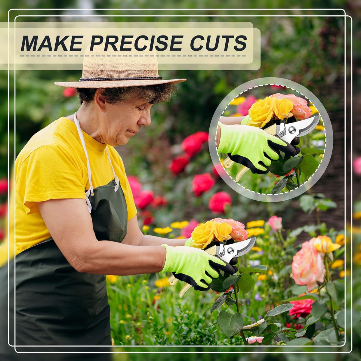 Chumia 30 Garden Flower Shears Pruning Scissors Heavy Duty Plant Scissors Trimming Garden Clippers