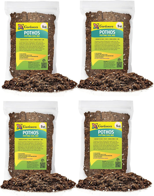 GARDENERA Premium Pothos Potting Soil Mix - Air Cleaning Plant Potting Mix, Soil Mix for Pothos