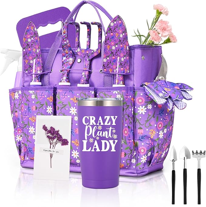 Gardening Gifts for Women, Gardening Tools for Women, 14 PCS Garden Tools Set Kit with Garden Tool