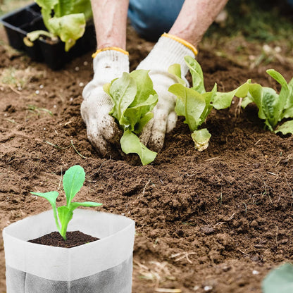100Pcs Nursery Growing Bags，5.8"x5"nonwoven Fabric Seedlings Grow Bag for Plants，Fabric Plant