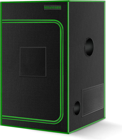 MELONFARM 2x2 Grow Tent, 24"x24"x36'' High Reflective 600D Diamond Mylar Canvas with Observation