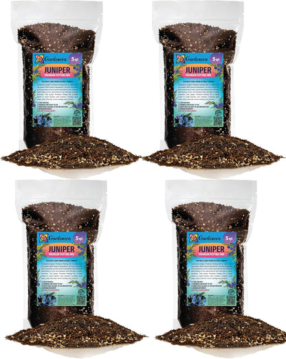 GARDENERA Premium Juniper Potting Soil Mix - Perfect Balance of Nutrients, Drainage, and Aeration
