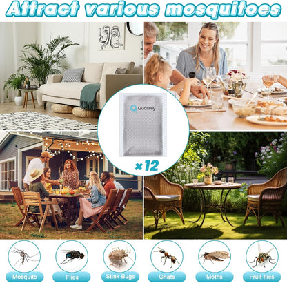 12 Pack Mosquito Attractant in Bulk, Lure for Bug Zapper Bait Refill Compatible with All Mosquito