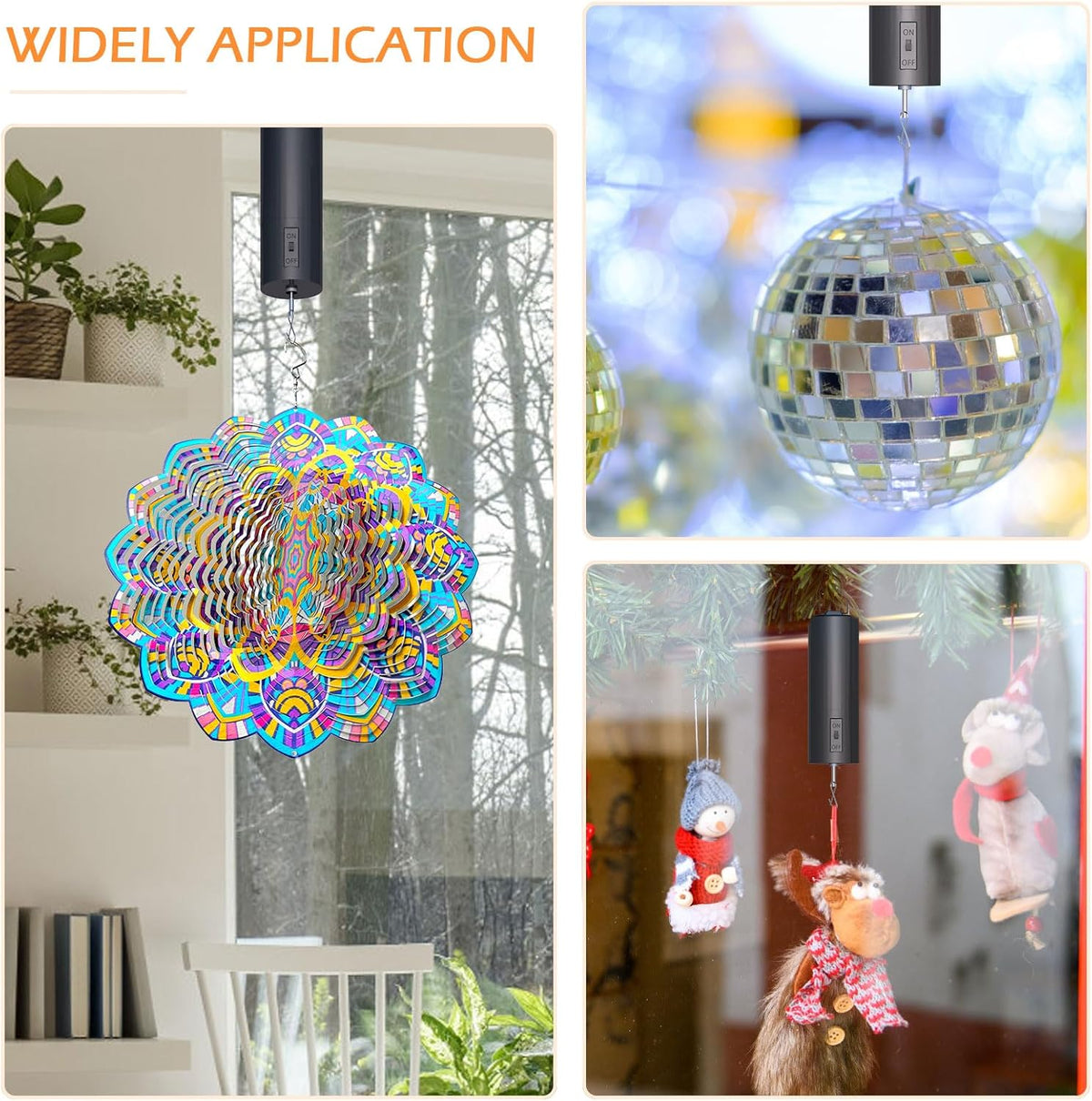 Disco Ball Motor Hanging Display Motor Multi-Purposes Rotating Mobile Wind Spinner Motor for Mirror